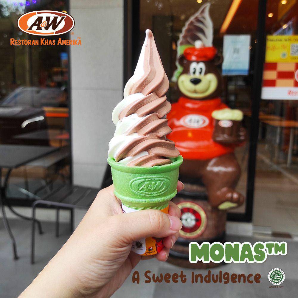 A&W Cone & Monas Ice Cream (twitter.com/AWRestoranId)