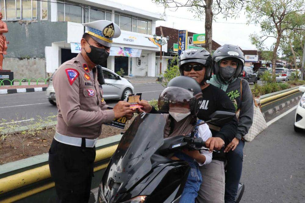 Operasi Zebra Progo 2022, Polres Bantul.(Dok.Polres Bantul)