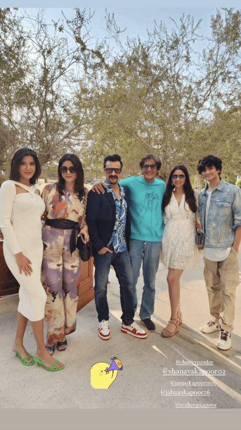Ultah Sanjay Kapoor. (instagram.com/bhavanapandey)