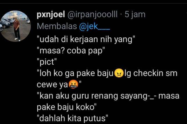 lika-liku hubungan (twitter.com/@irpanjooolll)