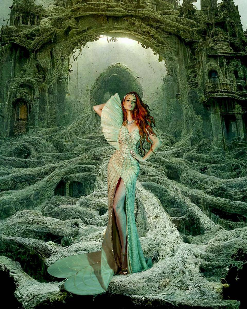 ilustrasi koleksi The Siren’s Song dari kolaborasi Diana Couture dan UBS Gold yang ditampilkan di Los Angeles Fashion Week (dok. UBS Gold)
