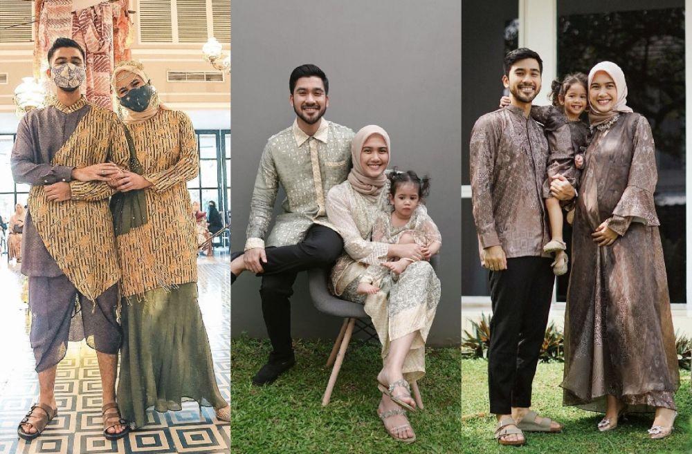 10 Ide Gaya Couple Kondangan Annisa Soebandono, Batik Jadi Favoritnya
