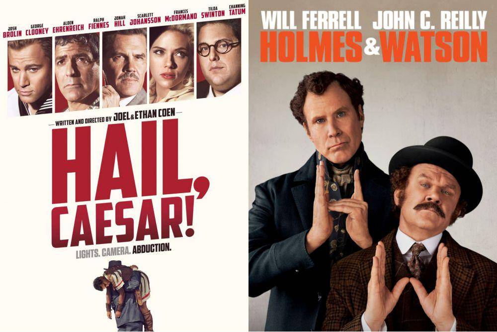 Hail, Caesar! (2016) dan Holmes & Watson (2018) (dok. Universal Pictures/Hail, Caesar! | dok. Sony Pictures/Holmes & Watson)