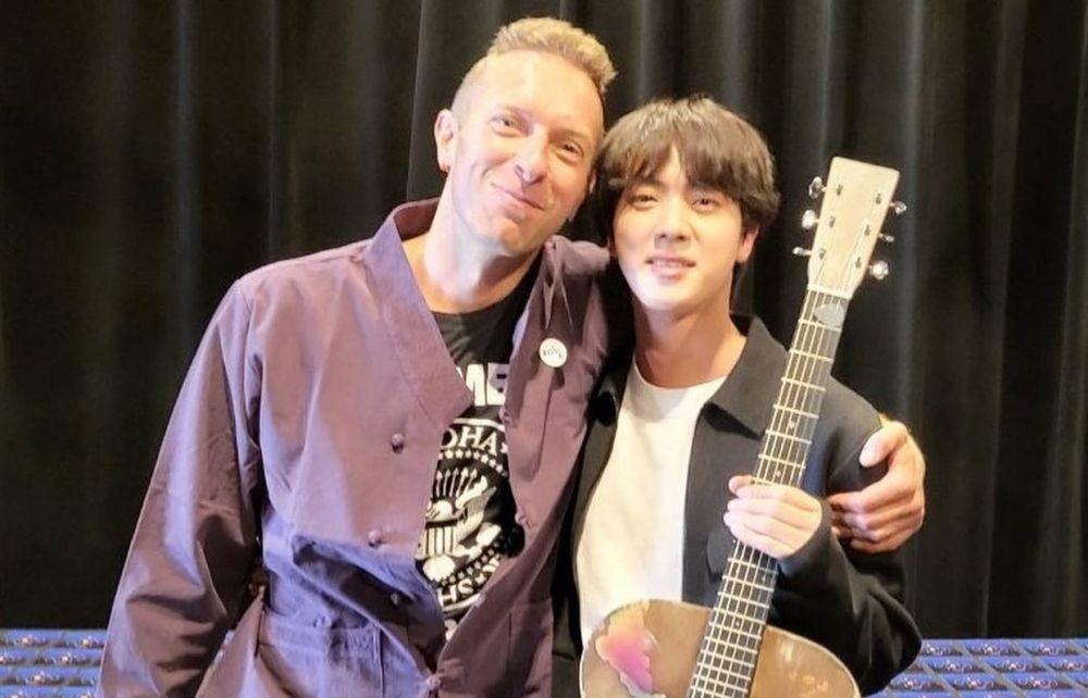 Jin x Coldplay. (Twitter.com/BTS)