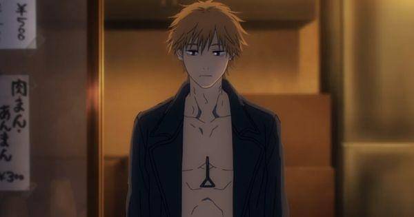 Denji dengan ekor Pochita di bagian dada ( Dok. Mappa / Chainsaw Man )