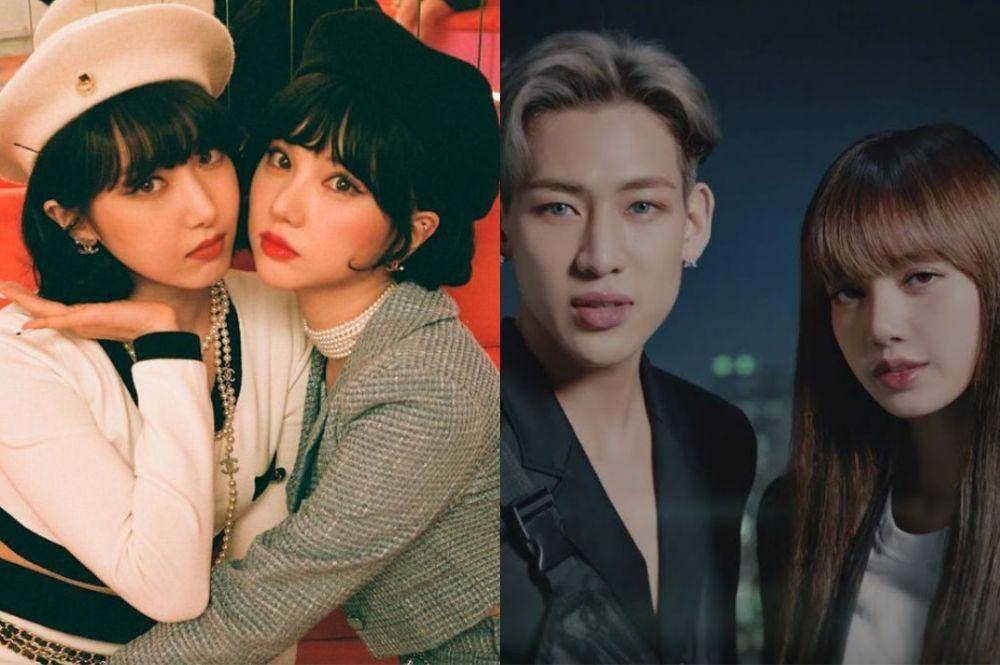 SinB dengan Eunha VIVIZ dan BamBam GOT7 dan Lisa BLACKPINK (instagram.com/bscenez | koreaboo.com)