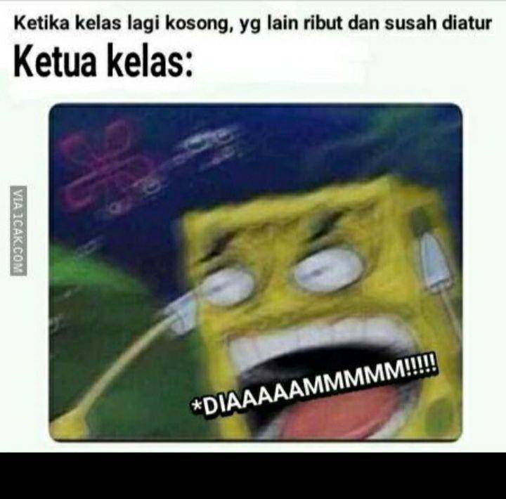 meme suasana kacau di kelas (1cak.com/bozkiii)