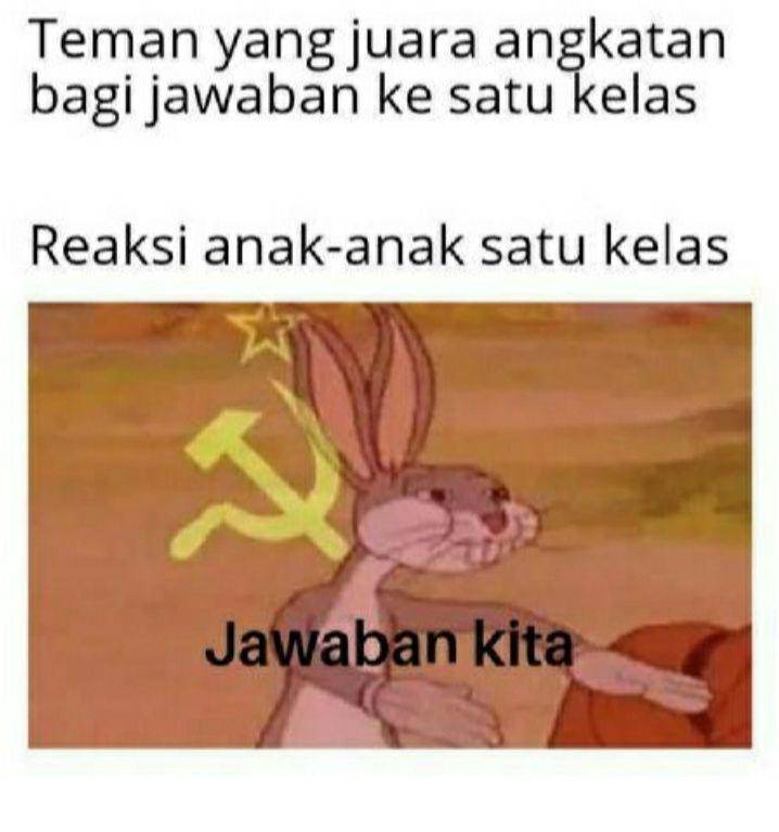meme suasana kacau di kelas (1cak.com/andysean)