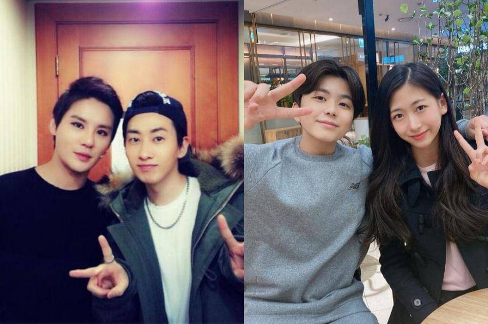 Eunhyuk Super Junior dengan Junsu JYJ dan Park Min Ha dengan Moon Mason (twitter.com/1215thexiahtic | instagram.com/minha_gwen)