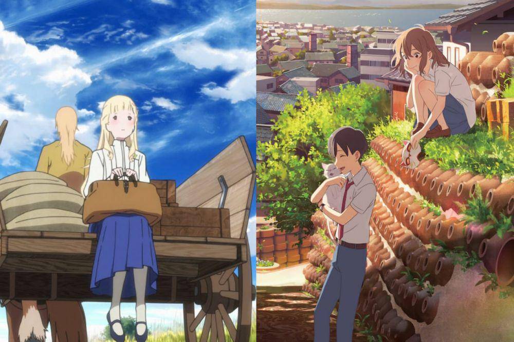Maquia dari Maquia: When the Promised Flower Blooms (dok. P.A. Works/Maquia: When the Promised Flower Blooms) | Kento dengan Miyo dari A Whisker Away (dok. Studio Colorido/A Whisker Away)