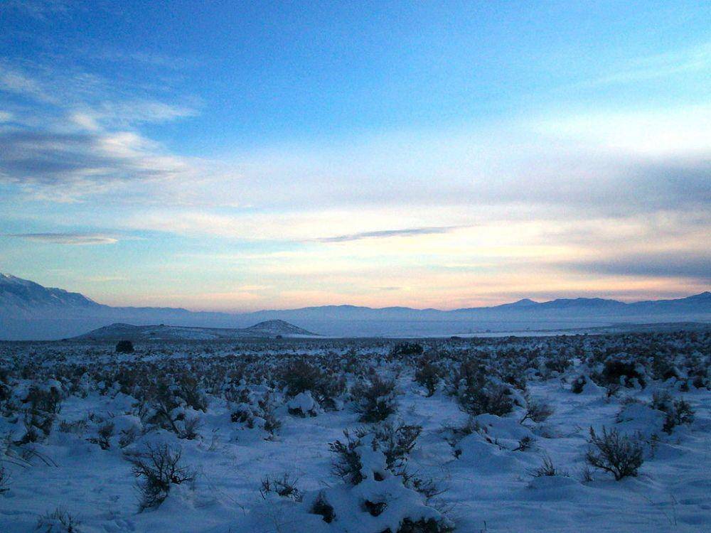 Pemandangan Gurun Great Basin di musim dingin (commons.wikimedia.org)