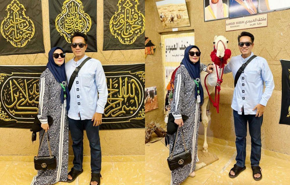 10 Momen Harmonis Juliana Moechtar dan Suami Bulan Madu di Tanah Suci