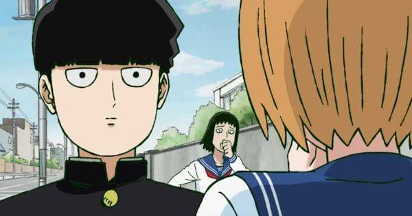 Shigeo didatangi Mezato dan Tome (  Dok. Bones / Mob Psycho 100 II )