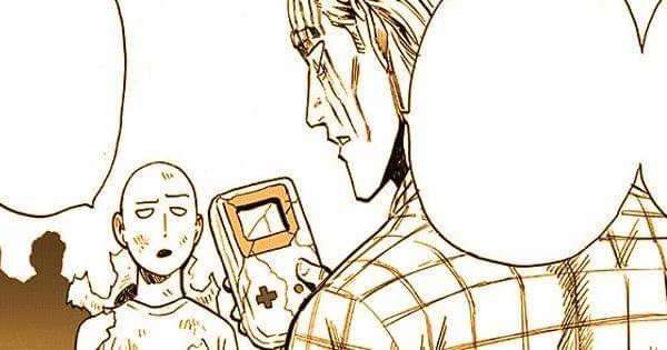 Saitama mengembalikan konsol game ke King ( tonarinoyj.jp/One Punch Man )