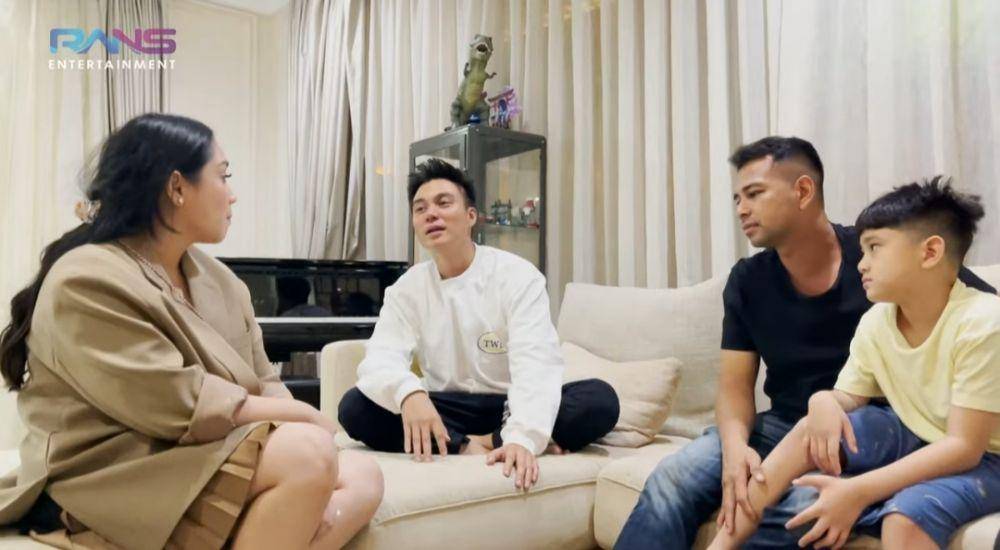 Baim Wong minta nasihat Raffi Ahmad. (dok. youtube.com/Rans Entertainment)