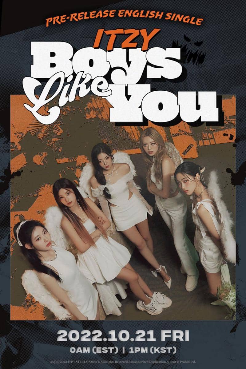 itzy boys like you poster (twitter.com/ITZYofficial)