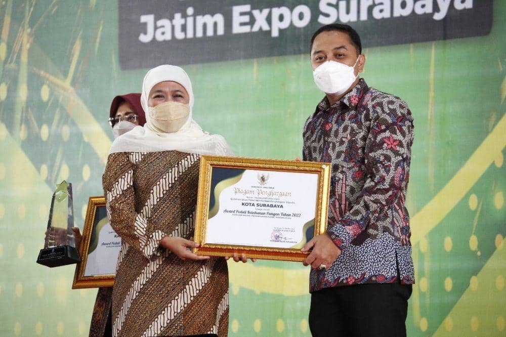 Surabaya Sabet Penghargaan Peduli Ketahanan Pangan 2022
