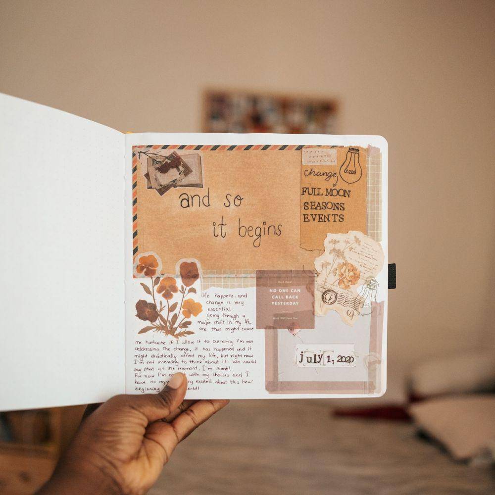 inspirasi scrapbook estetik (pexels.com/Binti Malu)