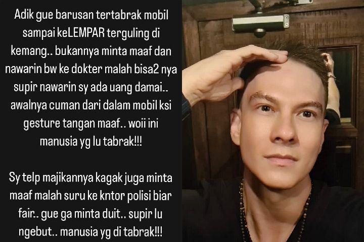 Adik Tertabrak Mobil, Bertrand Antolin Meradang Ditawari Uang Damai