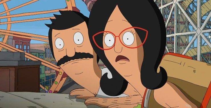 H. Jon Benjamin dan Kristen Schaal dalam film The Bob's Burgers Movie. (dok. 20th Century Studios/The Bob's Burgers Movie)