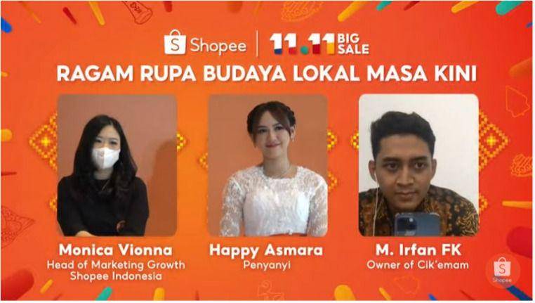 Gebyar acara Shopee 11.11 Big Sale, ragam Budaya Lokal Masa Kini. 20 Oktober 2022 (IDN Times/Nurkorida Aeni)