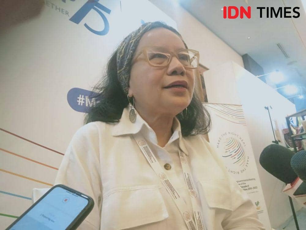 Secretary General of ASEAN Disability Forum sekaligus Ketua Himpunan Wanita Disabilitas Indonesia (HWDI), Maulani  Rotinsulu (IDN Times/Dini Suciatiningrum)