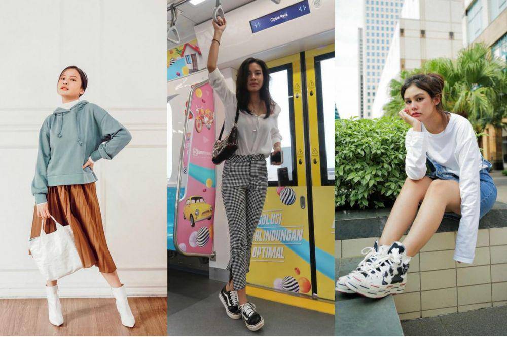 Gaya casual artis muda Indonesia (instagram.com/hanggini | instagram.com/shenacinnamon | instagram.com/vaneshaass)