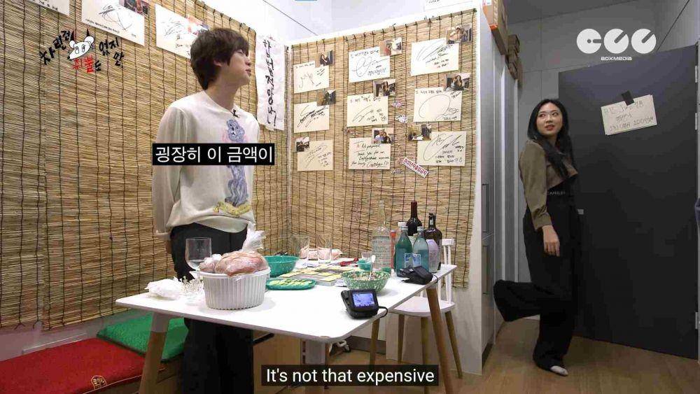 Jin BTS di No Praper Lee Young Ji (YouTube.com/ 차린건 쥐뿔도 없지만/)