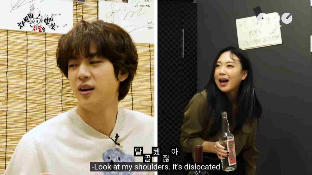 Jin BTS di No Praper Lee Young Ji (YouTube.com/ 차린건 쥐뿔도 없지만/)