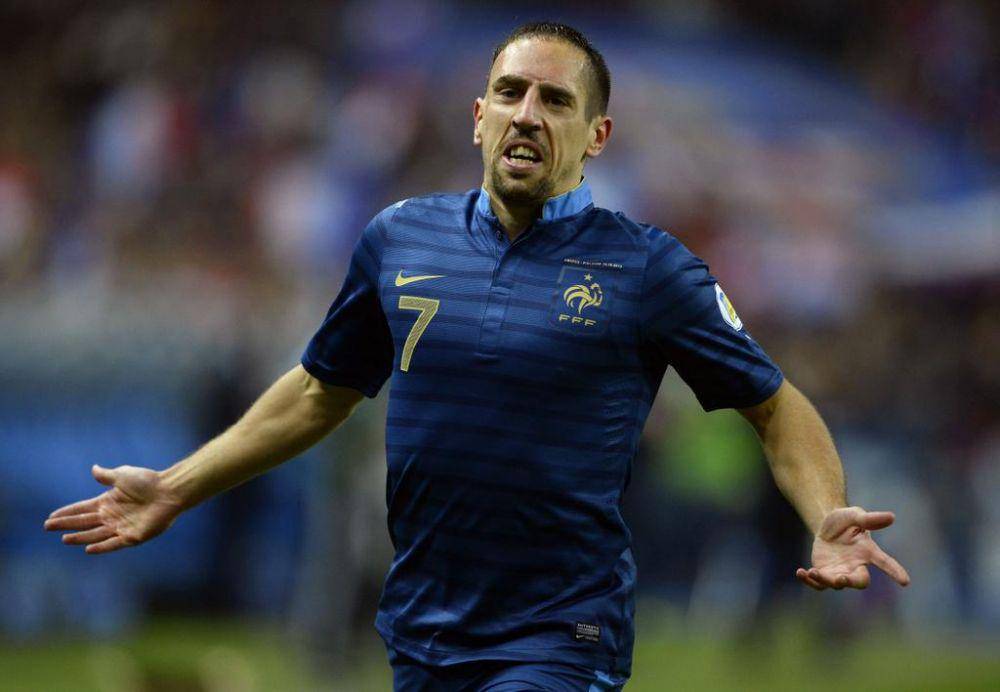 Franck Ribery berseragam Timnas Prancis (twitter.com/FIFAcom)