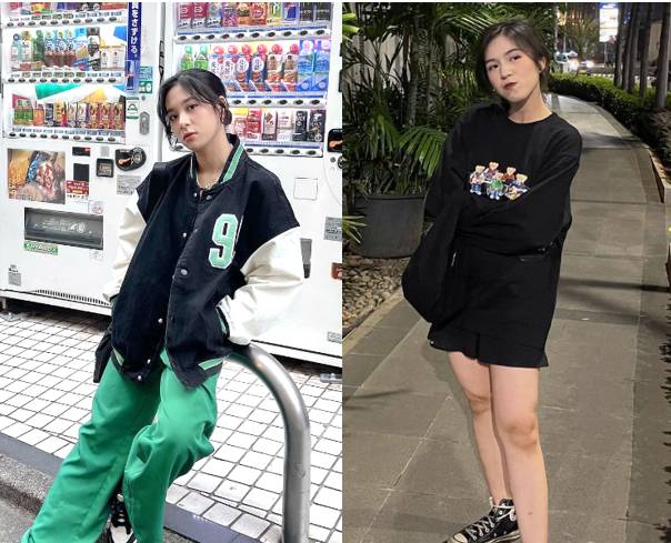 outfit Zee dan Gaby JKT 48 (instagram.com/jkt48.zee/ | instagram.com/jkt48gaby/)