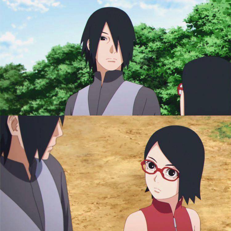 Sasuke dan Sarada (dok. Pierrot/Boruto: Naruto Next Generations)
