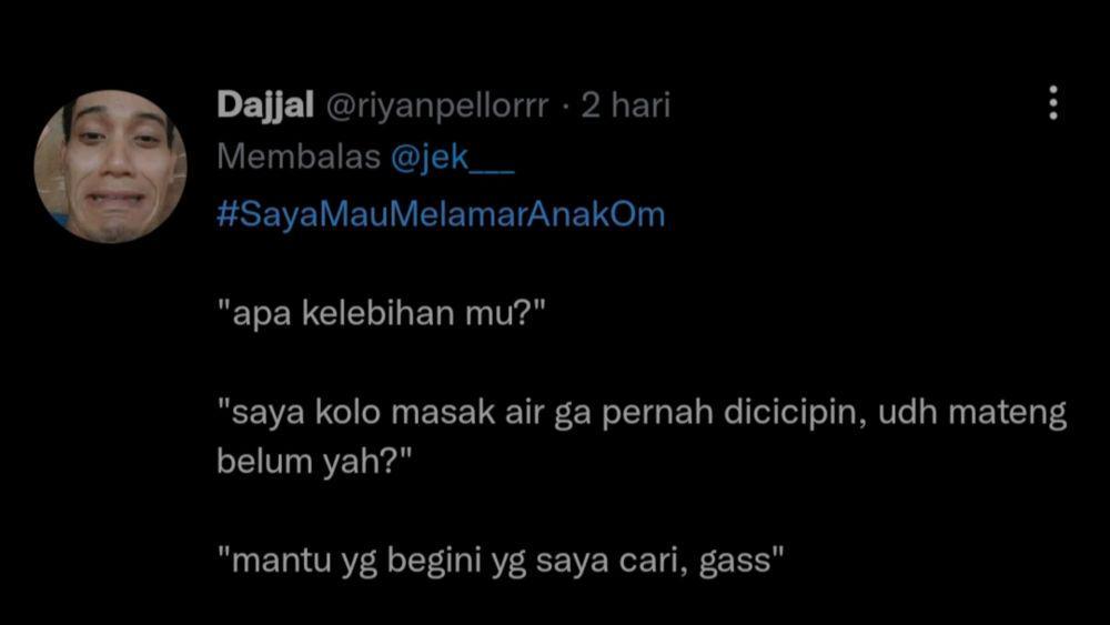 10 Tweet Kocak Warga Twitter saat Mau Melamar, Jawabannya Absurd Abis!