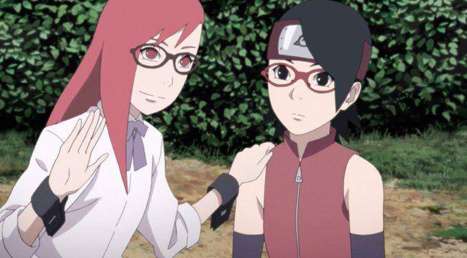 Karin dan Sarada (dok. Pierrot/Boruto: Naruto Next Generations)
