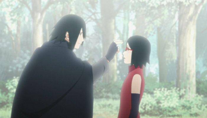 Sasuke dan Sarada (dok. Pierrot/Boruto: Naruto Next Generations)