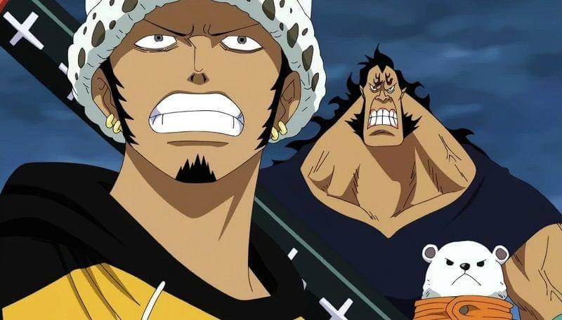 Law, Jean Bart, dan Bepo. (Dok, Toei Animation/One Piece)