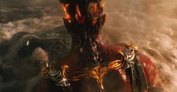 Sabacc muncul dari lautan ( Dok. Warner Bros / Black Adam )