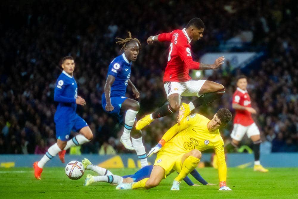 Chelsea ditahan imbang 1-1 oleh Manchester United di Stamford Bridge pada 22 Oktober 2022. (twitter.com/premierleague)
