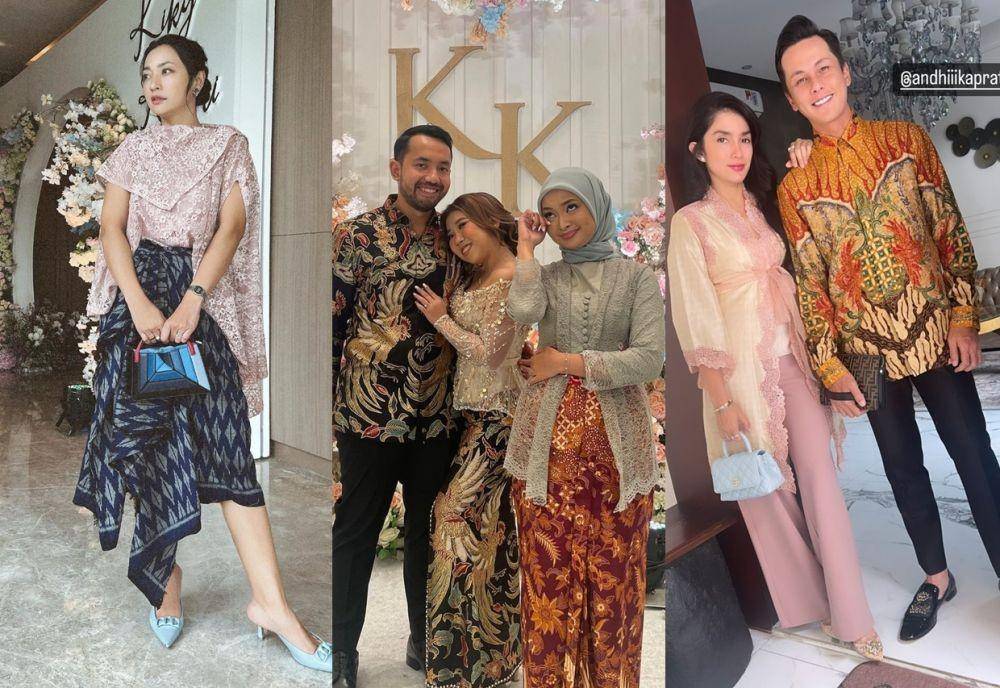 gaya artis di lamaran Kiky Saputri (instagram.com/hestipurwadinata | instagram.com/nenengrismawulandari | instagram.com/ussypratama)