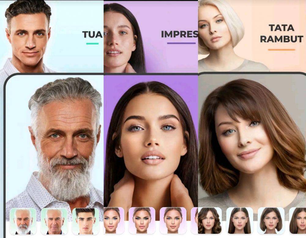 tangkapan layar FaceApp (dok. FaceApp Technology Ltd/FaceApp)