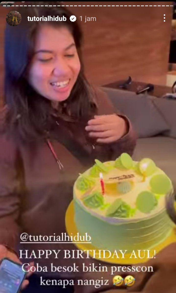 potret kejutan ultah Aul Tutorial Hidub (instagram.com/tutorialhidub)