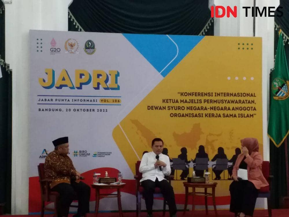 Sekretaris Jenderal, Majelis Permusyawaratan Rakyat Republik Indonesia (MPR RI), Ma’ruf Cahyono (IDN Times/Azzis Zulkhairil)