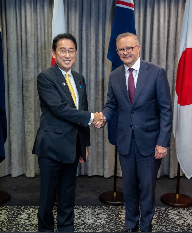 PM Australia dan PM Jepang (Twitter/@AlboMP)