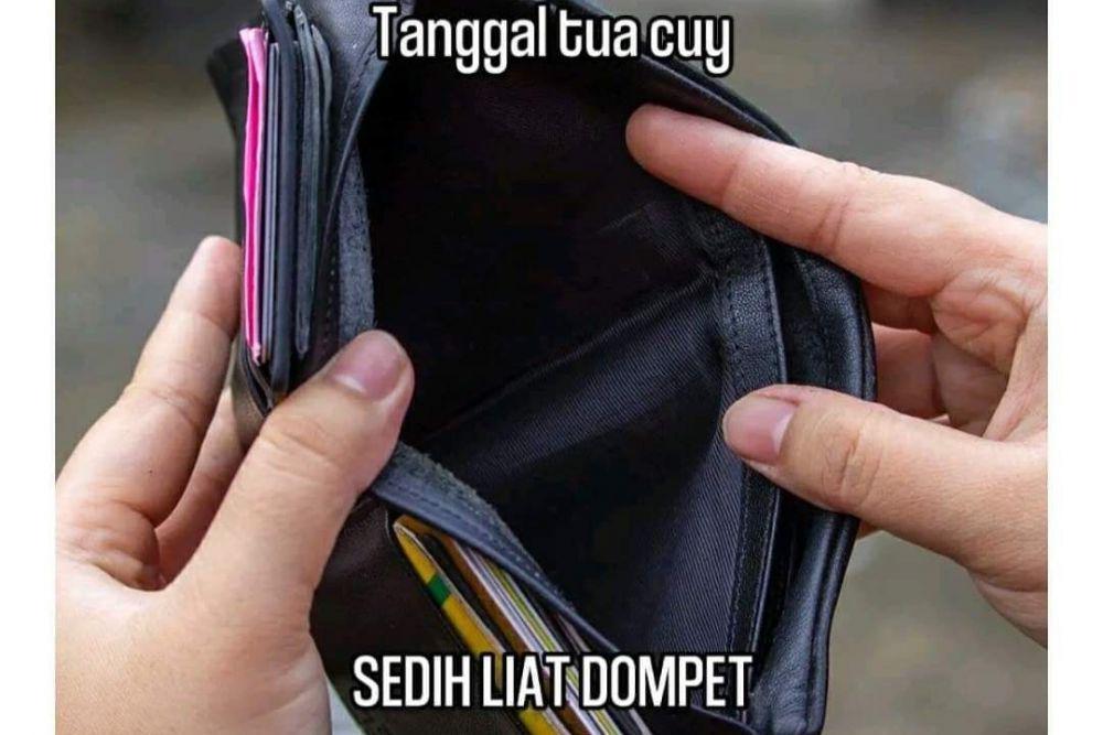 10 Meme Kondisi Dompet di Tanggal Tua, Ngenes Amat Bikin Nangis!