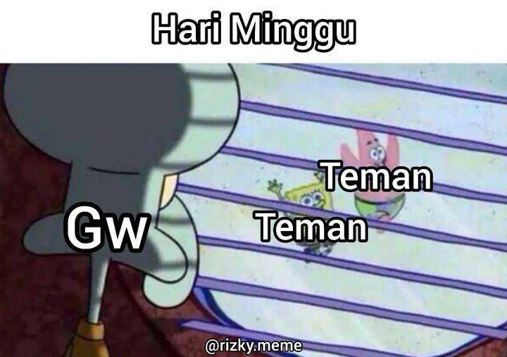meme lucu di hari minggu (instagram.com/rizky.meme)
