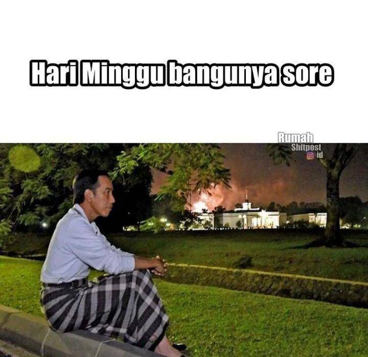 meme lucu di hari minggu (instagram.com/mims.kocak)