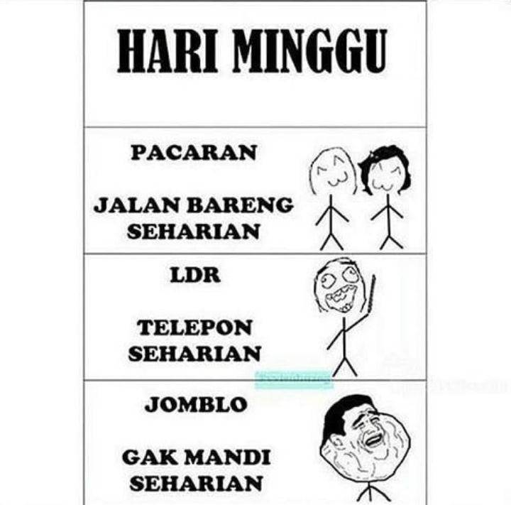 meme lucu di hari minggu (instagram.com/anekahumor)