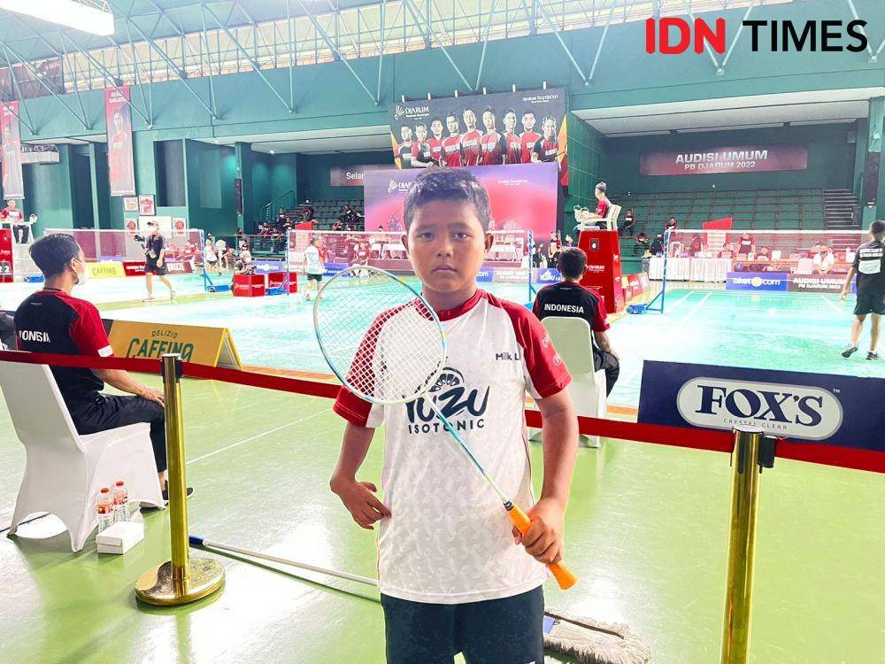 Peserta disabilitas di Audisi Umum PB Djarum 2022, Kenji Satria Pamungkas (IDN Times/Margith Juita Damanik)