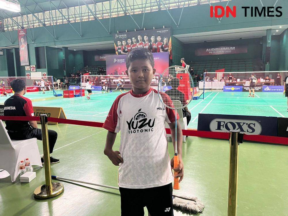 Peserta disabilitas di Audisi Umum PB Djarum 2022, Kenji Satria Pamungkas (IDN Times/Margith Juita Damanik)