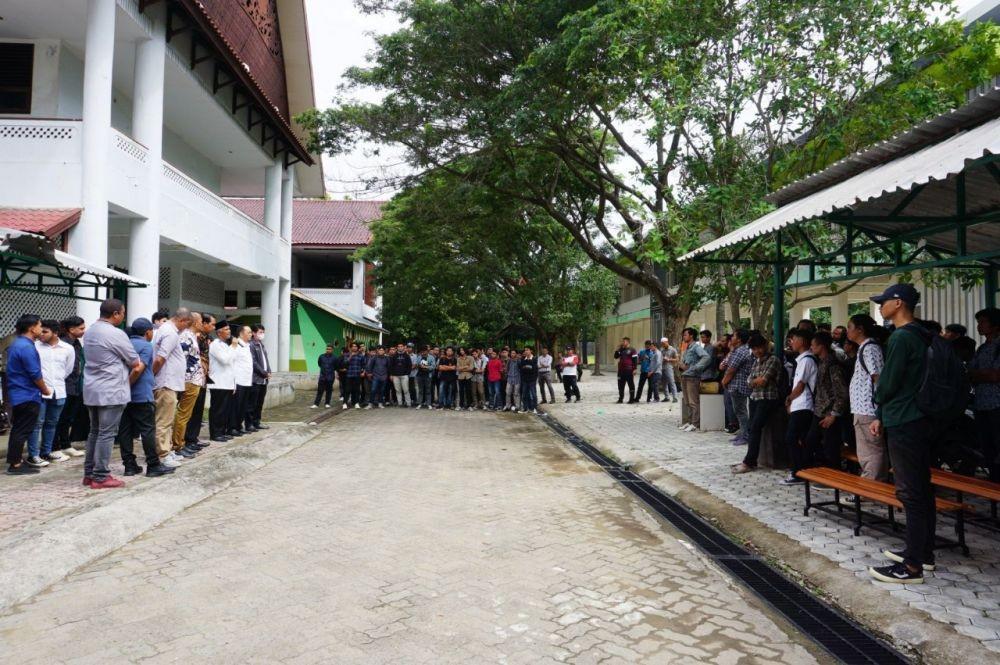 Usai Bentrok, Pihak Fakultas Teknik dan Pertanian USK Makan Bareng